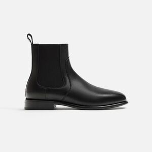 ZARA - Leather Chelsea Boots